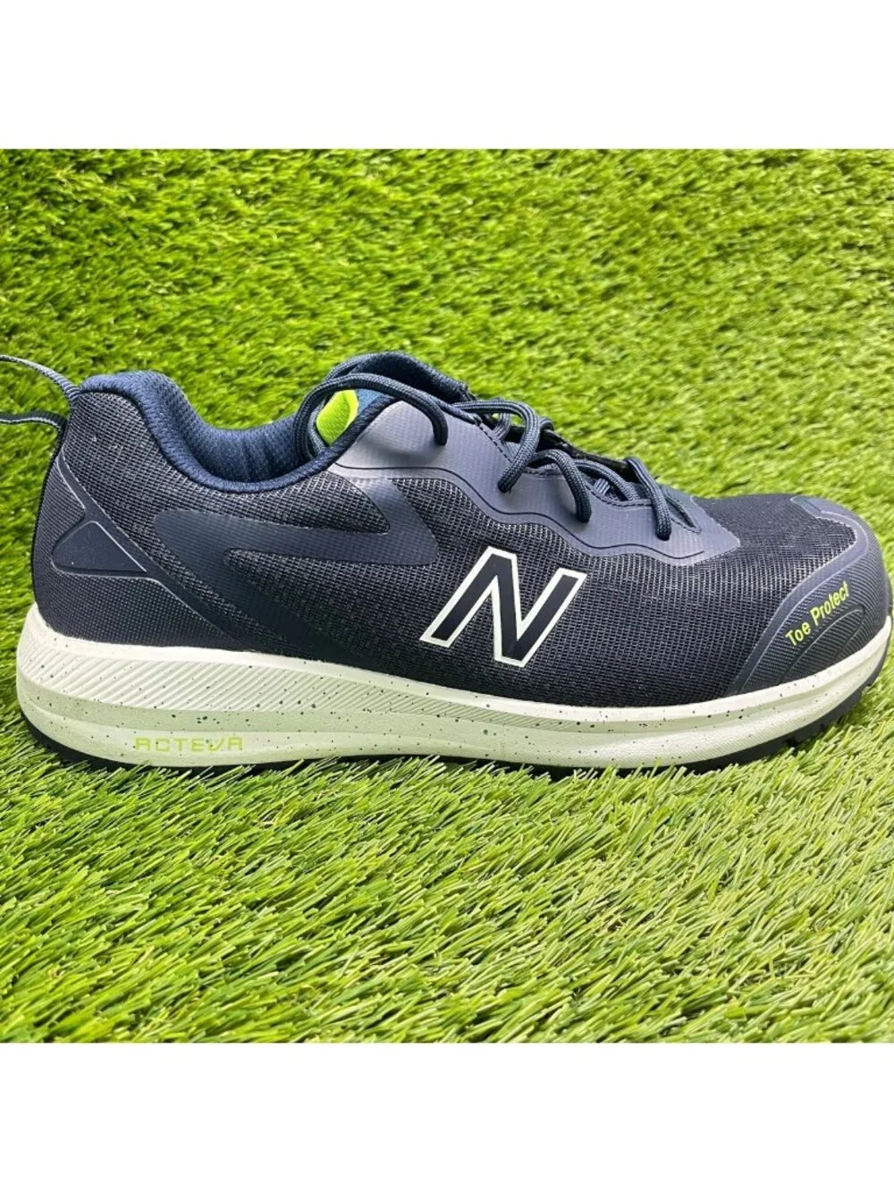 New Balance Logic Mens Size 8.5EE Navy White Composite Safety Toe Work Shoes